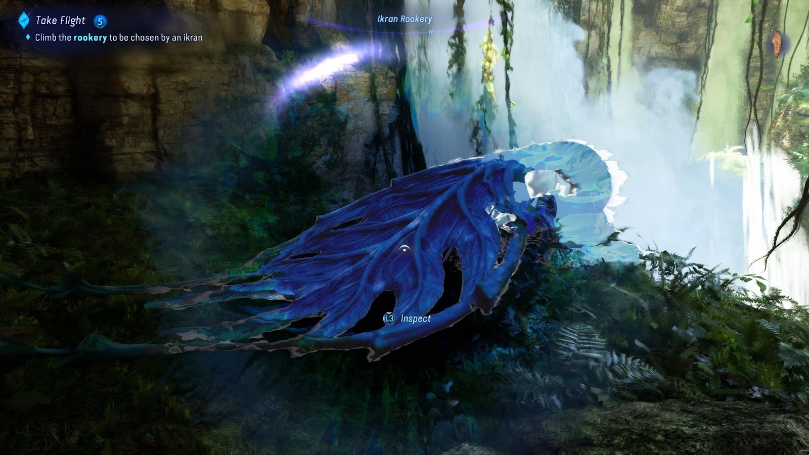 An in game screenshot of a Mermaid Tail plant in Avatar: Frontiers of Pandora