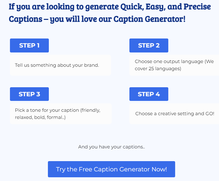 Free Captions Creator Online by Contnt Gorilla