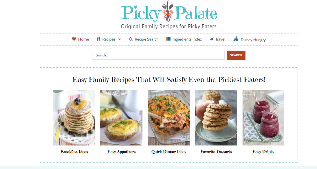 Picky Palate - Blog Homepage