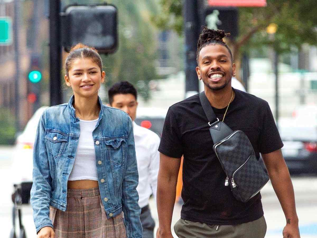 Austin Stoermer Coleman walking with Zendaya.