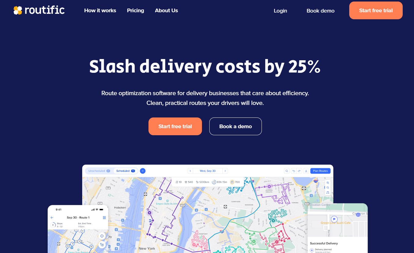 Routific: Slash delivery costs by 25%