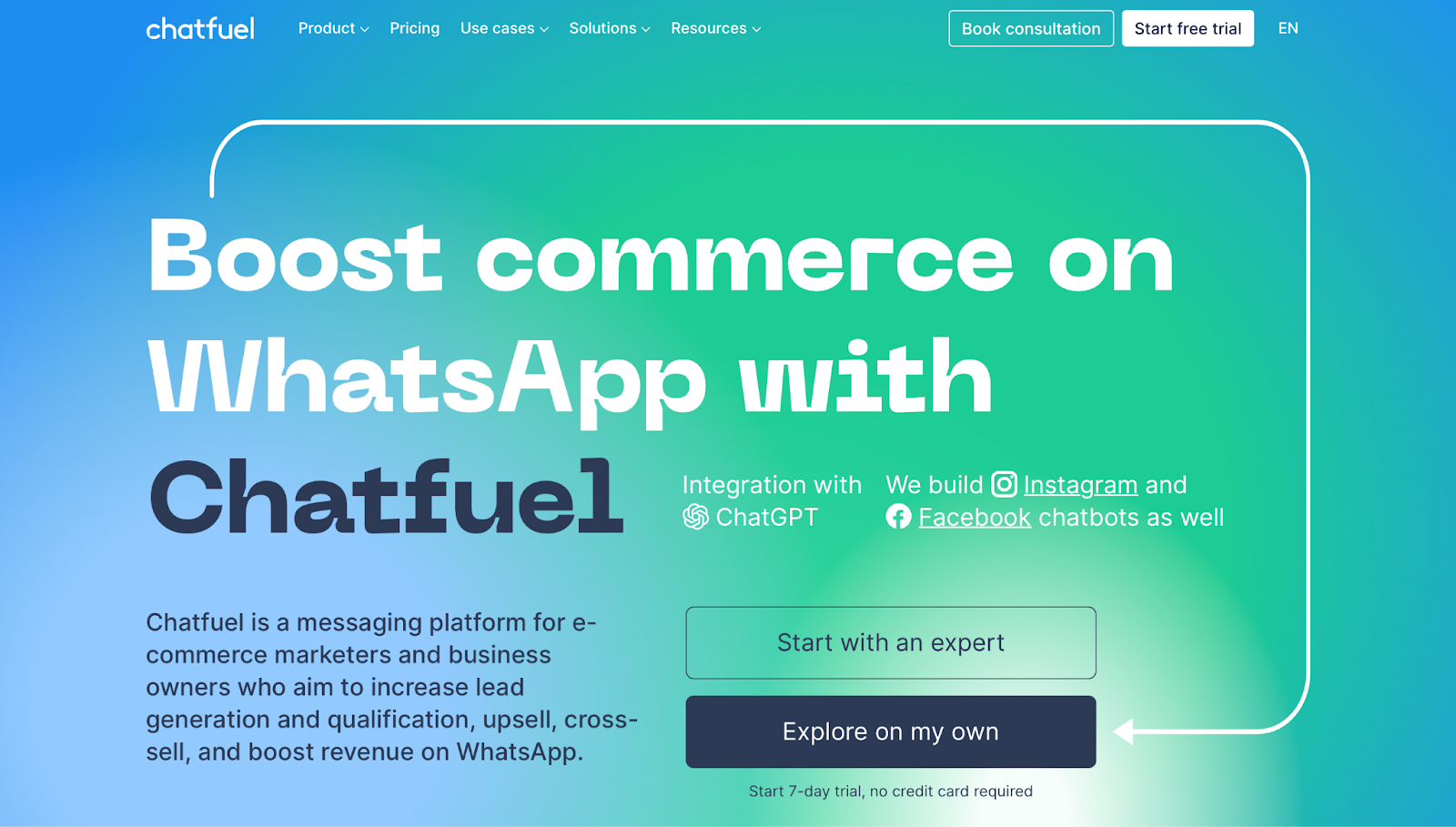 chatbot tools: chatfuel
