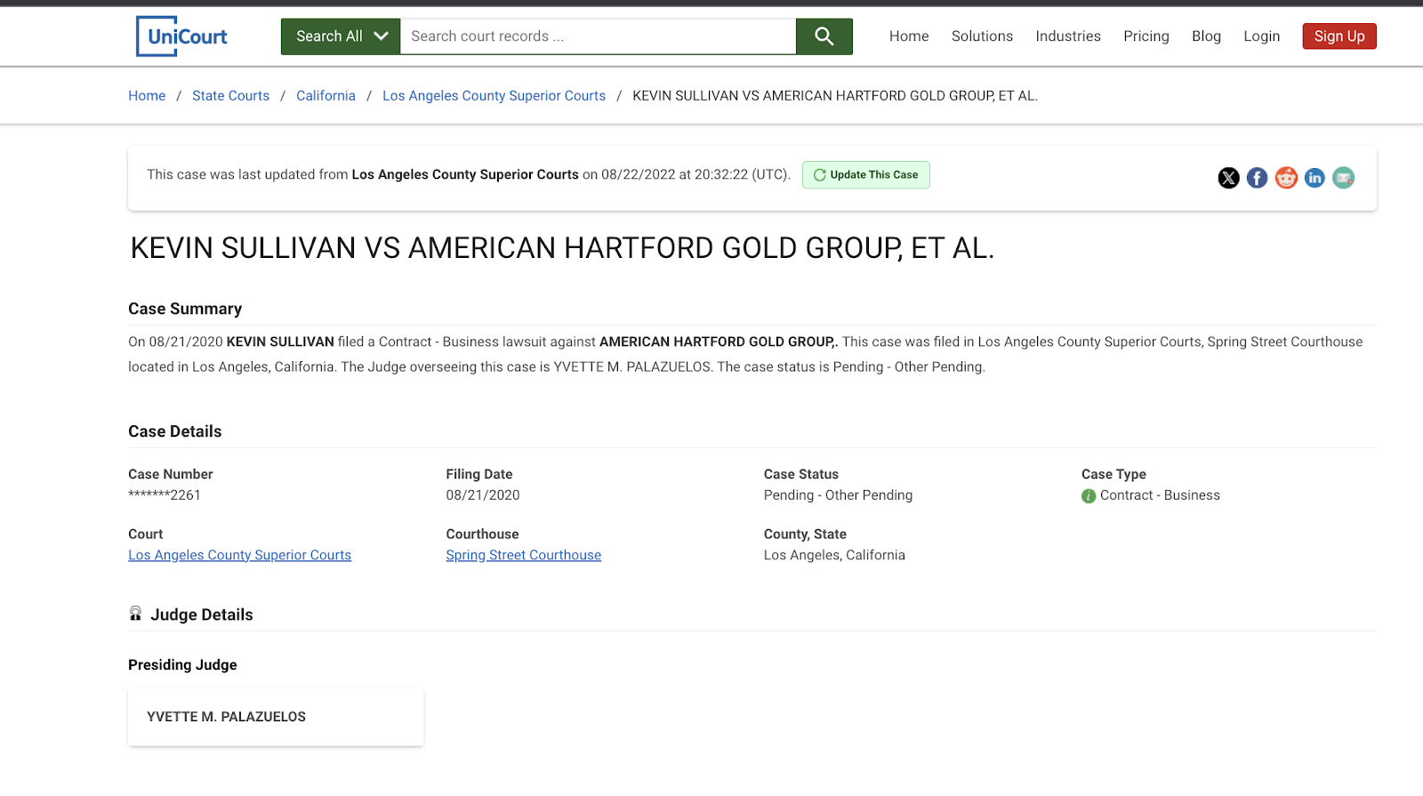 American Hartford Gold lawsuit unicourt