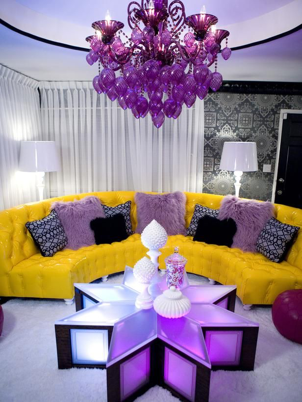 purple and yellow combination