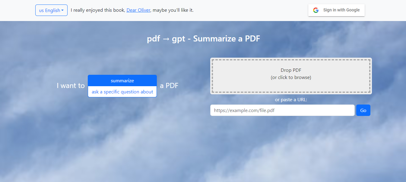 PDF2GPT