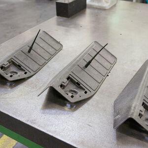 Engineers produced prototype footrests and parts of the boot area using olive tree waste.
