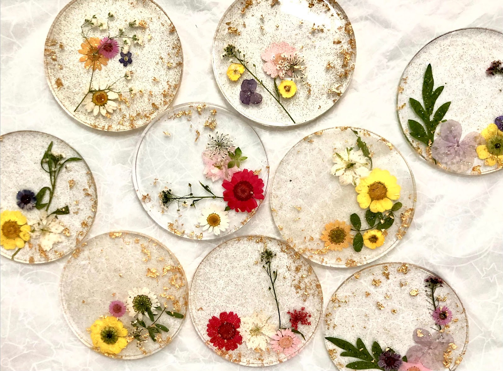 Flower Resin Coaster - Etsy