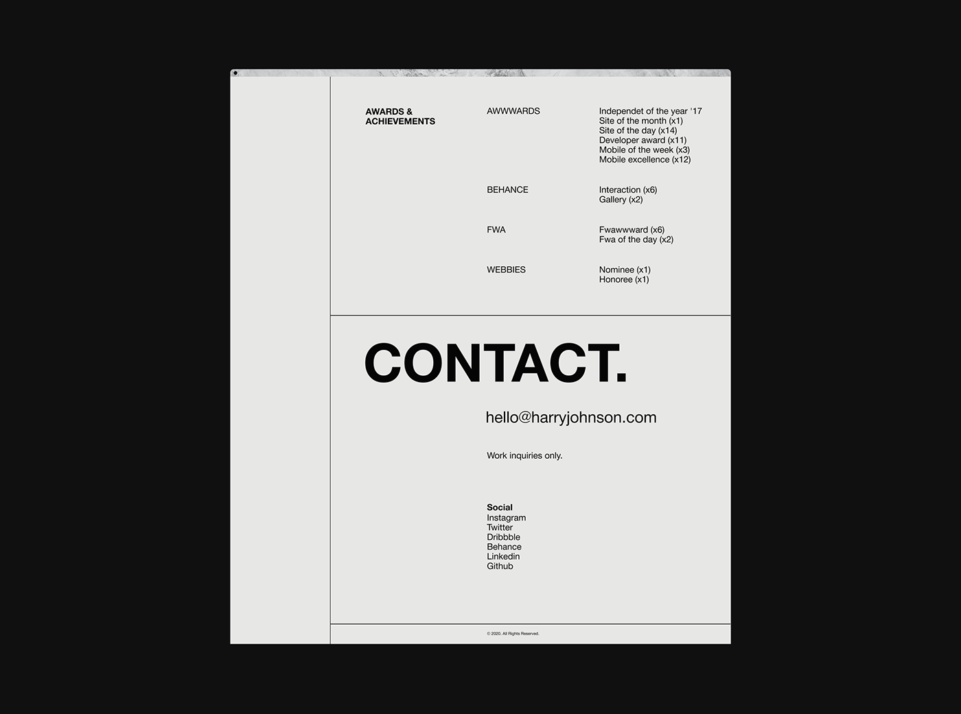 web design black black and white design interacvtive minimal motion portfolio typography   Website White