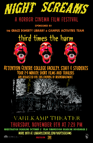 A poster for a college library

Description automatically generated