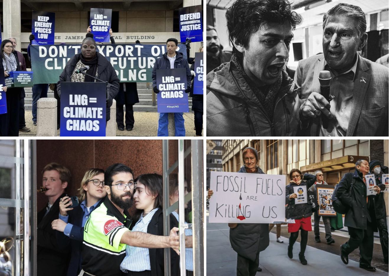 A montage of actions by different groups diverse in race and age.