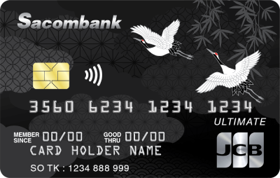 Thẻ tín dụng quốc tế Sacombank JCB Ultimate