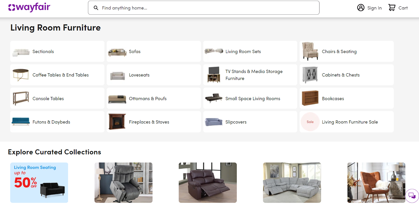 wayfair furniture