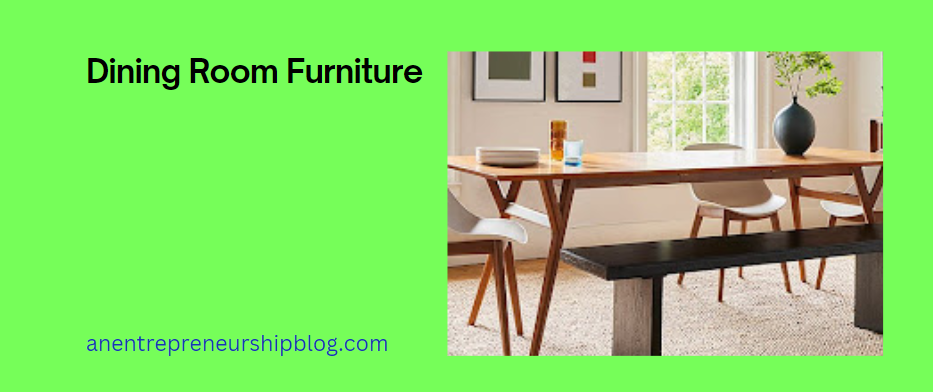 Image of West Elm dining room furniture