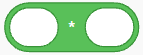 A green rectangular object with white circles and a star

Description automatically generated with low confidence
