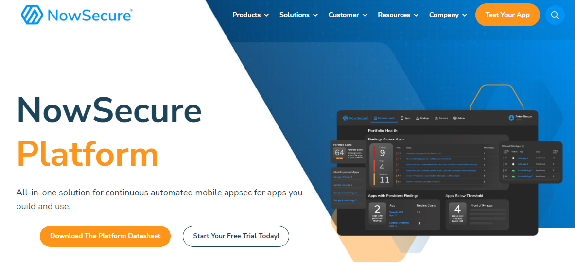 NowSecure - Mobile App Security Companies 