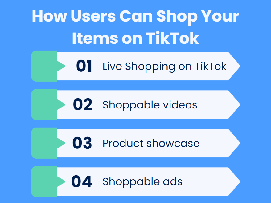 How users can shop your items on TikTok