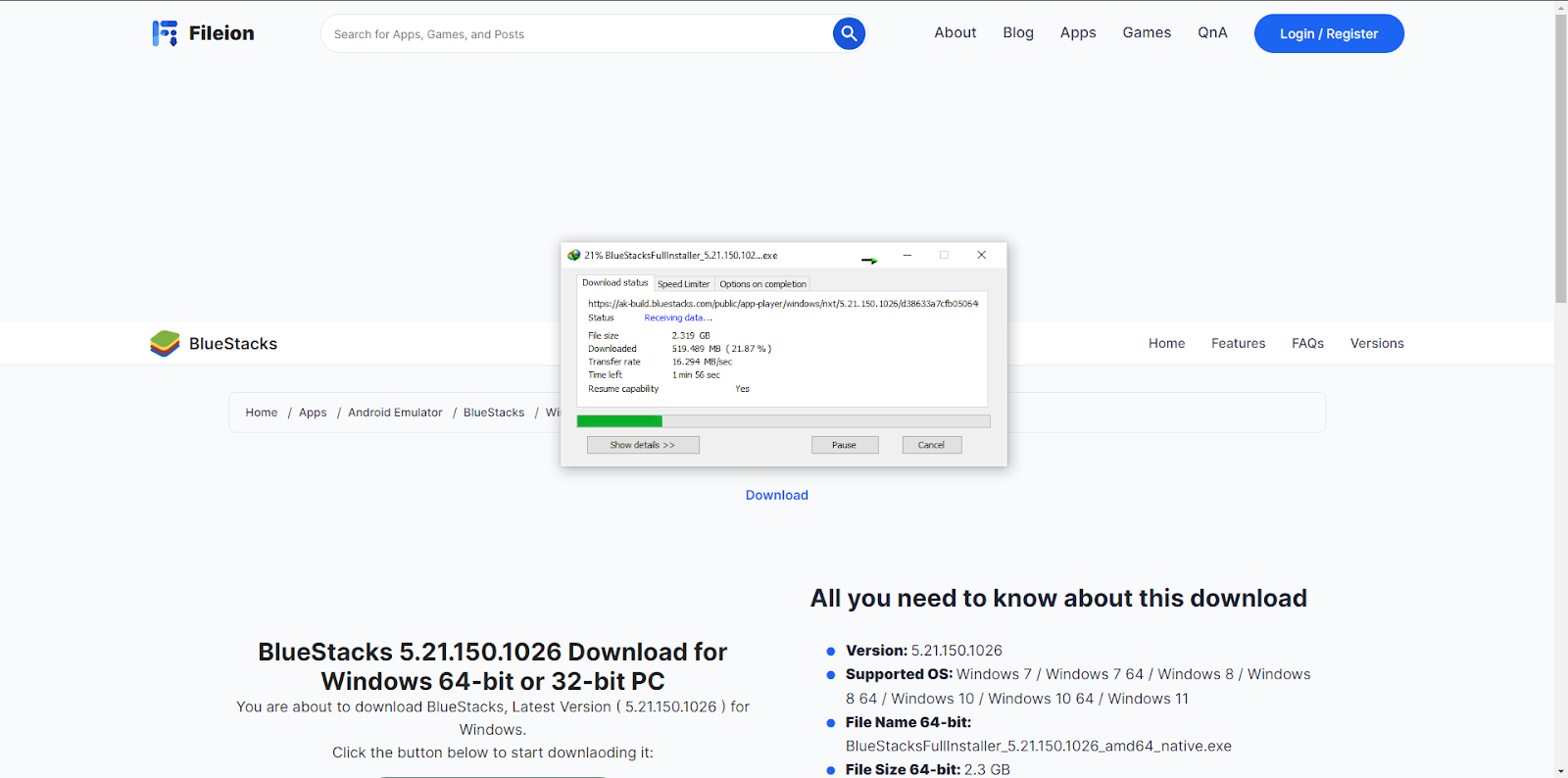 Download speed boosted after using IDM