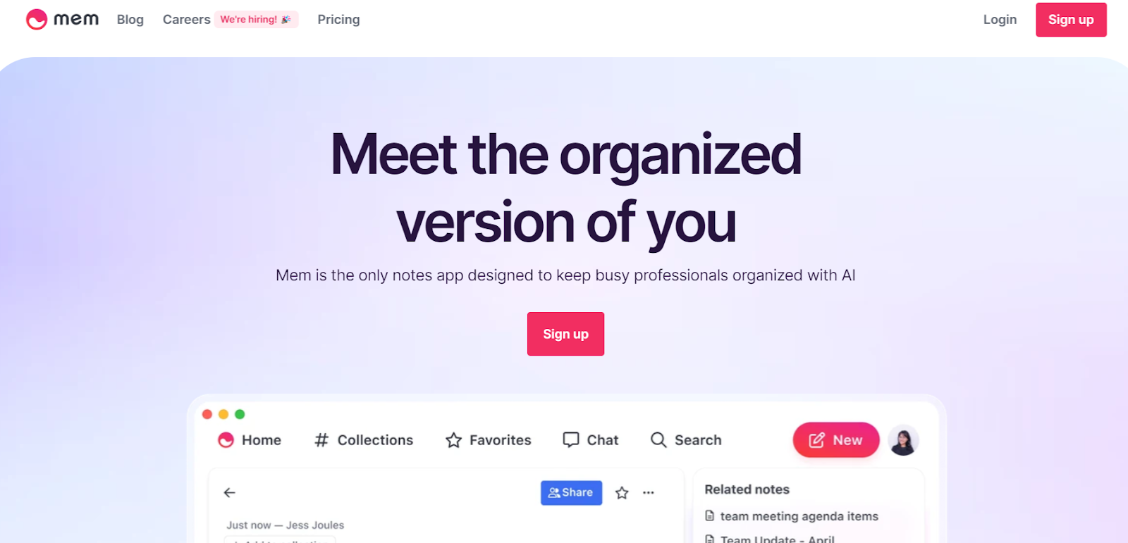 Mem.ai: Meet the organized version of you