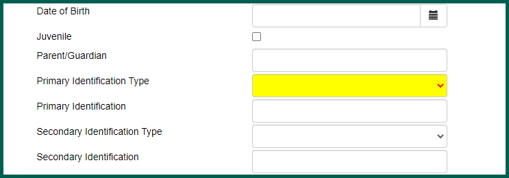 Identifying information fields