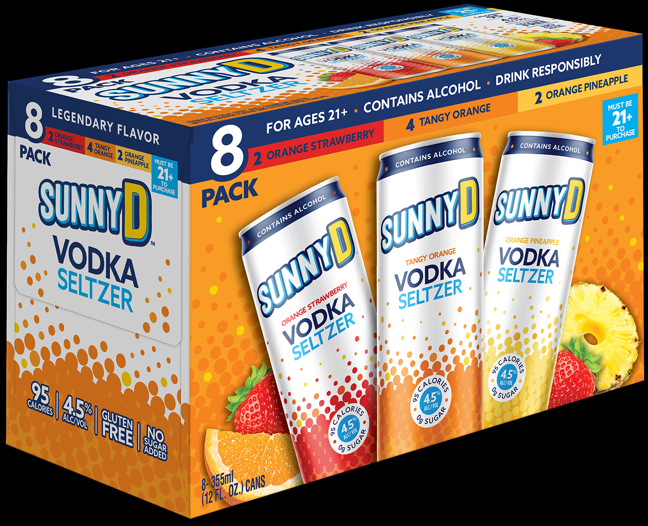 A value pack of SunnyD’s vodka seltzers, available at stores like Walmart. (SunnyD)