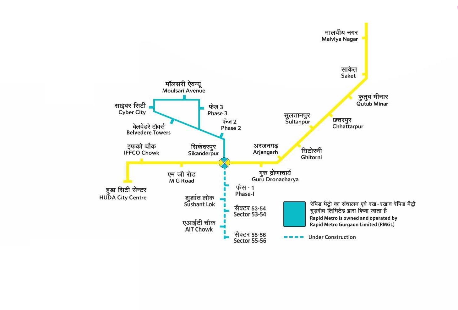 Gurugram Metro Map