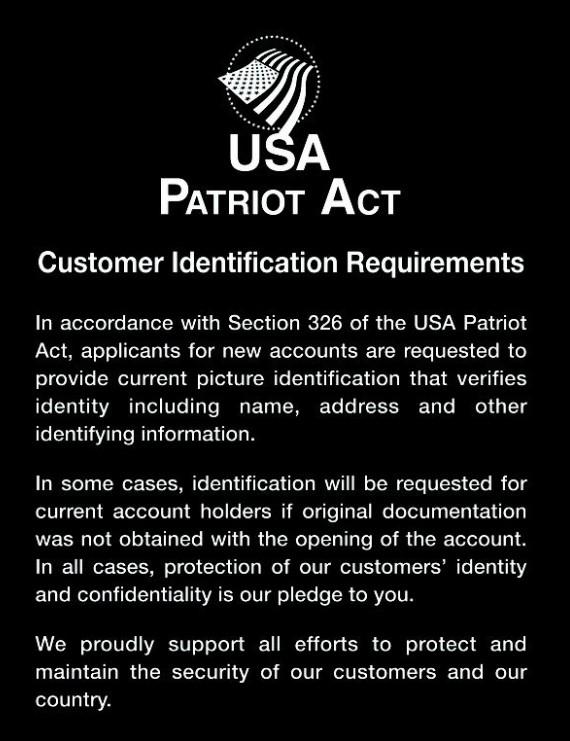 Patriot Act Form - Fill Out and Sign Printable PDF Template | signNow