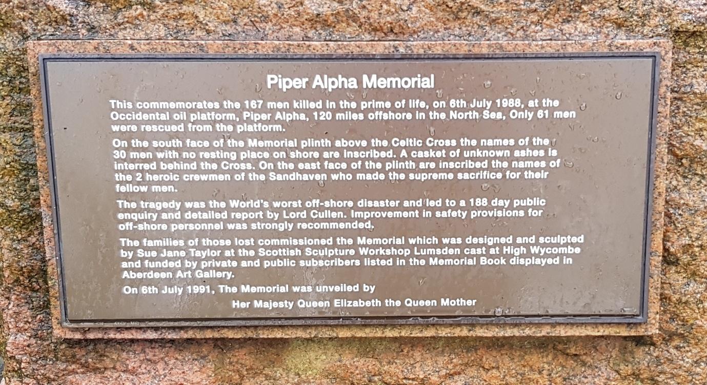 Piper Alpha Oil Rig Disaster of 1988