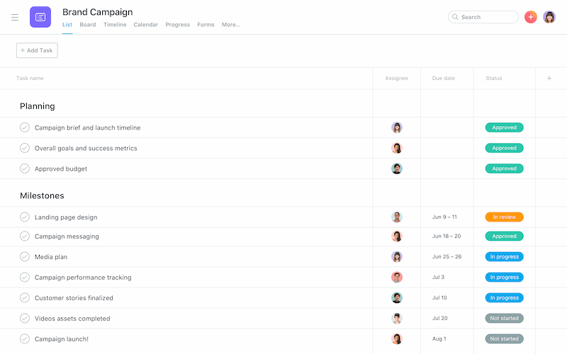 Task Management for Asana