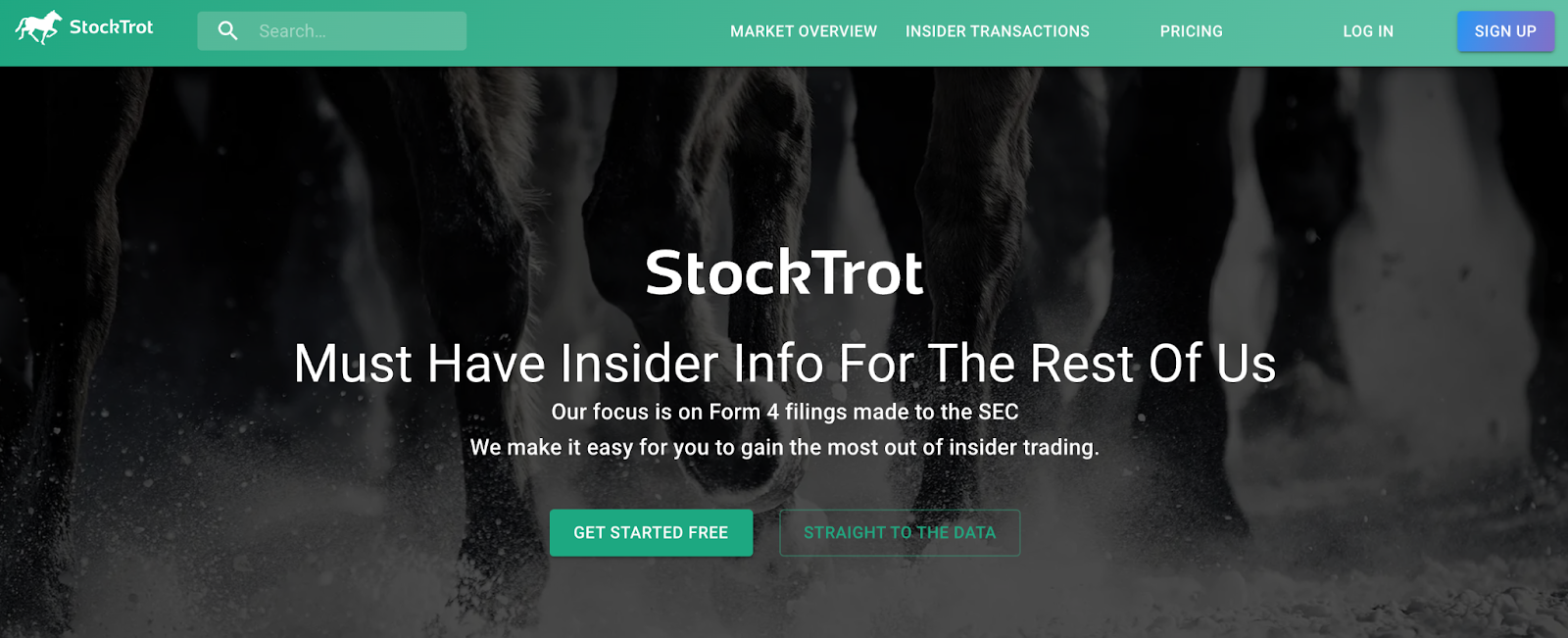 StockTrot insider transation signals