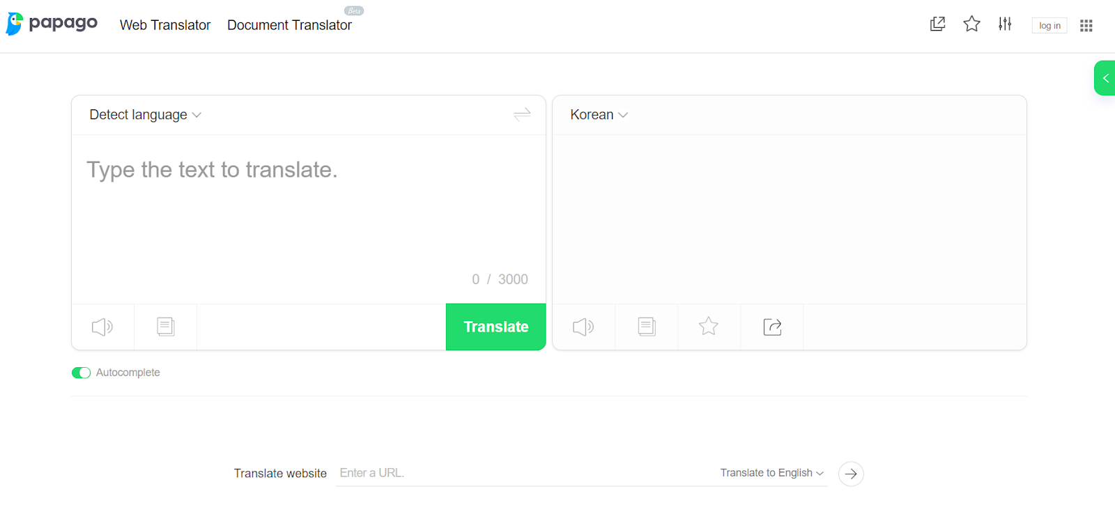 Naver Papago Translation app