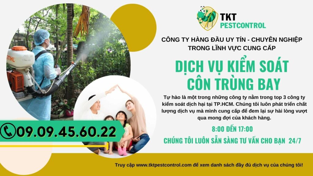 Dịch vụ kiểm soát côn trùng bay