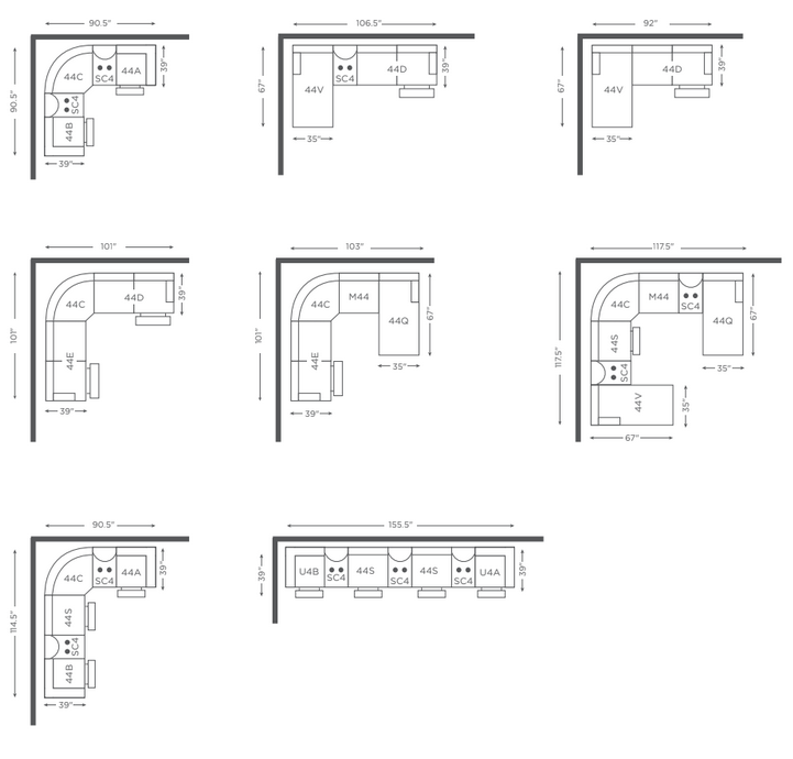 Ava Sectional Configurations
