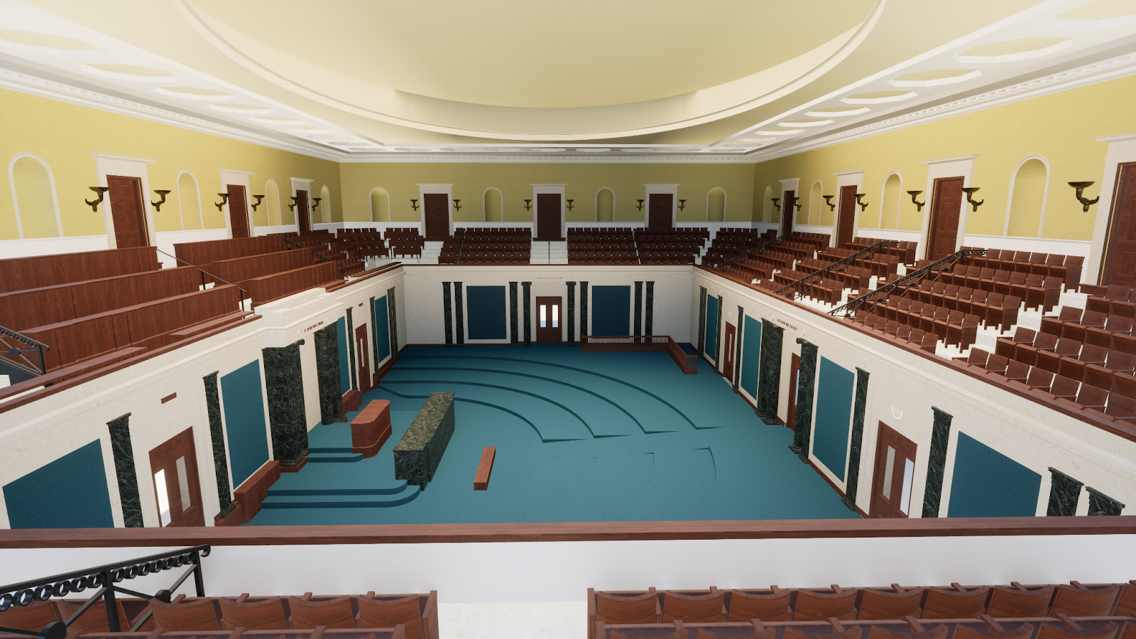 Interior rendering of the U.S. Senate Chamber