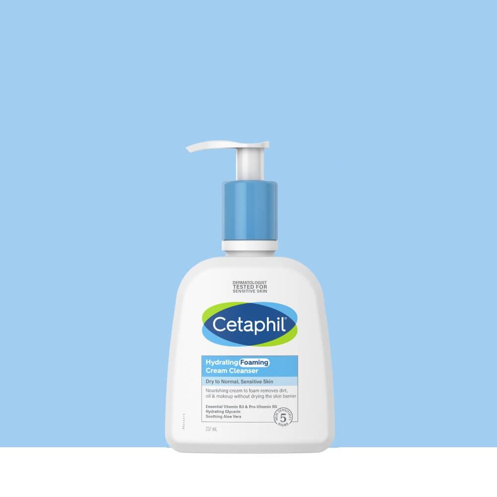 Cetaphil Hydrating Foaming Cream Cleanser là dòng sữa rửa mặt kết hợp amino acid trong thành phần