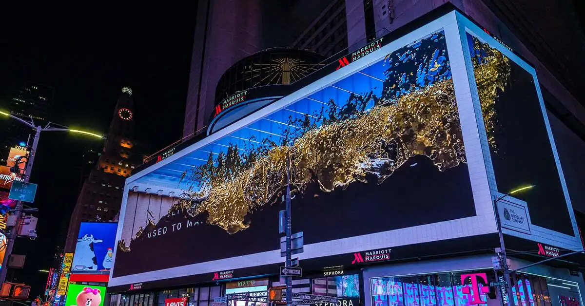 digital billboard in the city