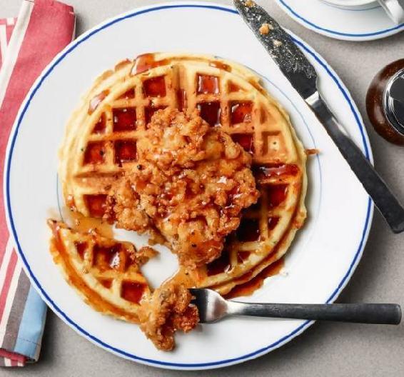 Image result for hot chicken and waffles