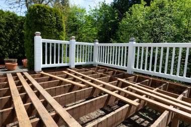 composite deck builder costs and construction with railings custom built michigan