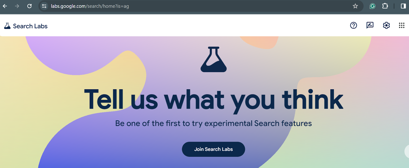 google search labs