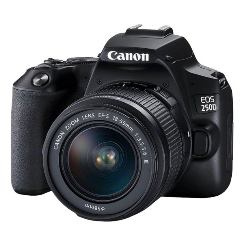 Câmera Canon EOS 250 (SL3) Kit EF-S 18-55mm F/3.5-5.6 III (Carregador Europeu)