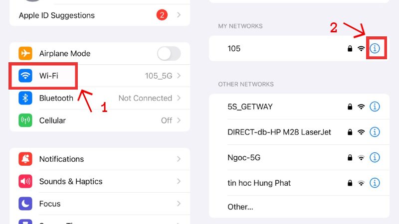 change iP address of an iPhone