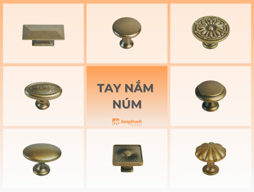 Các loại tay nắm tủ nội thất