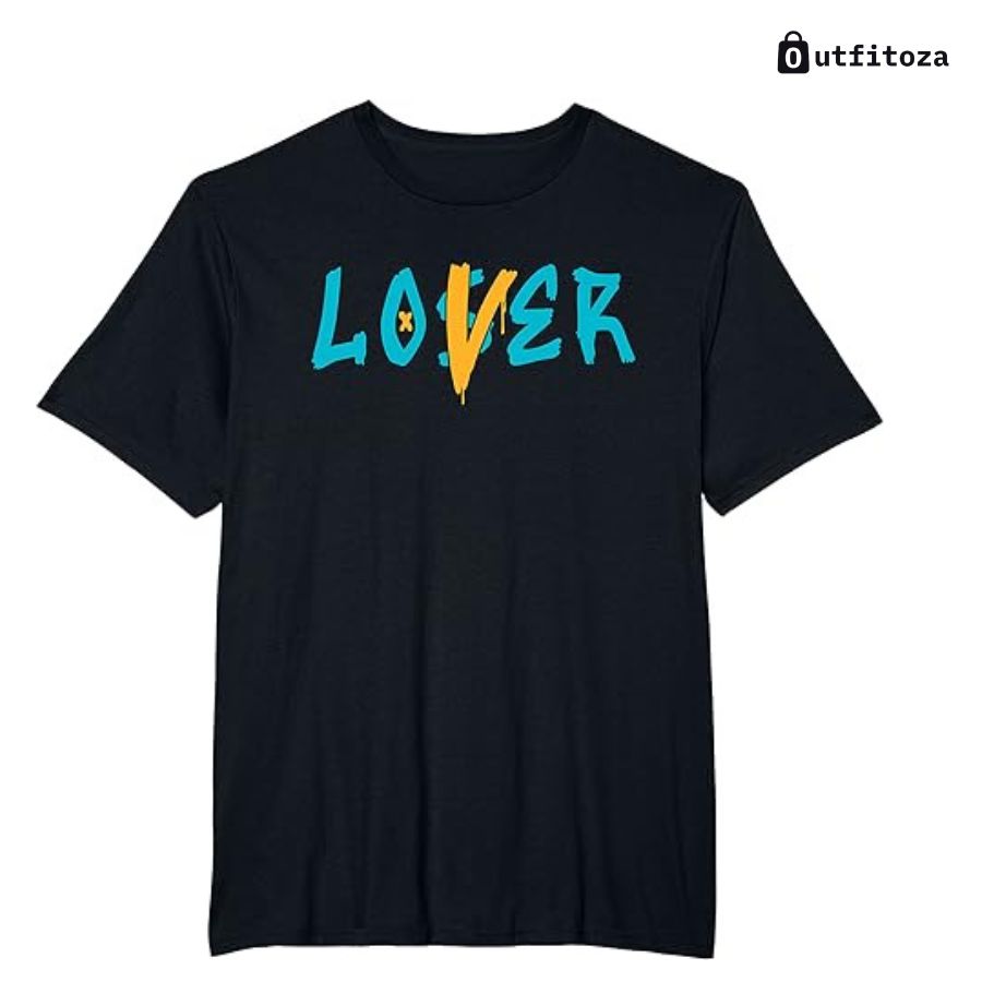 Shirts jordan 5 aqua Loser Lover Drip Retro Blue Yellow Tee