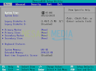 tampilan awal BIOS windows 10