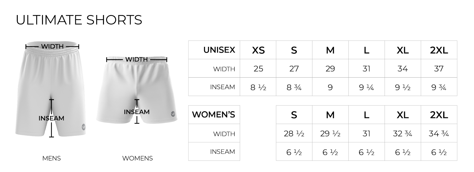 Sizing Chart | VII Apparel Co. – VII Apparel Co.