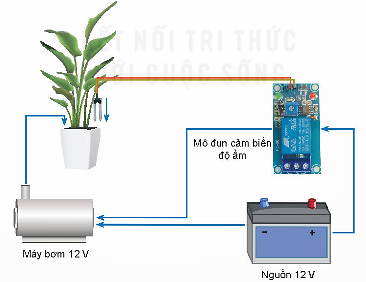 Quan sát hình vẽ sau và cho biết chức năng của mạch điều khiển