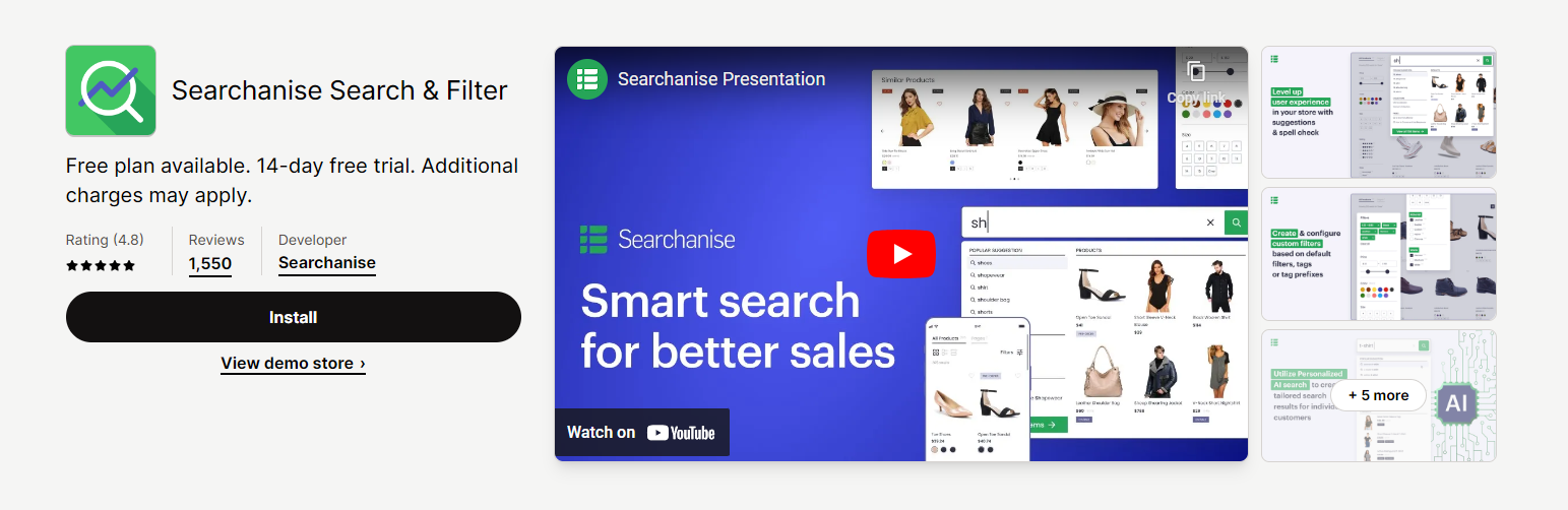 Searchanise Search & Filter