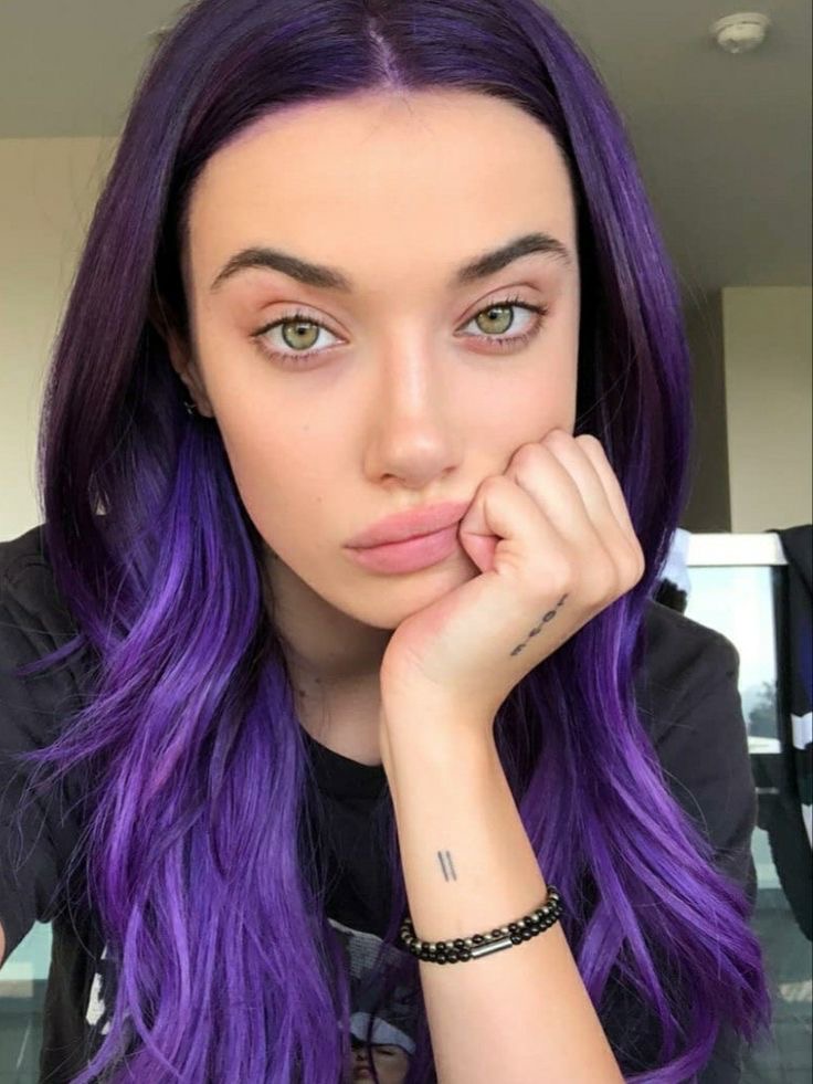 purple hair colour for women 2023