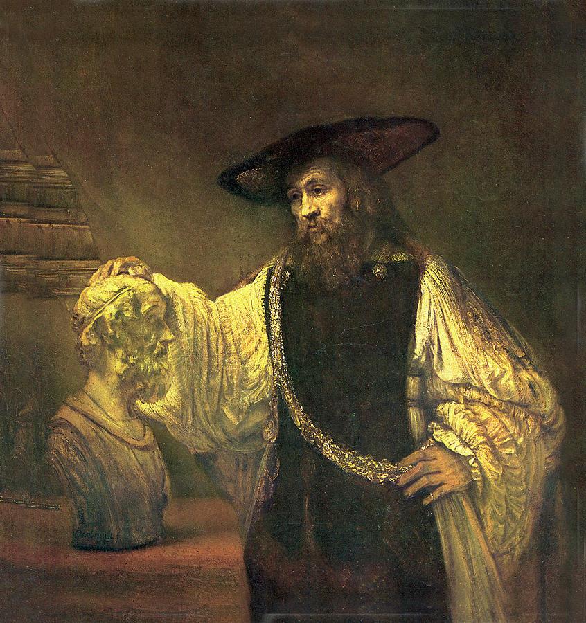 Aristotle Contemplating the Bust of Homer Photograph by Rembrandt - Fine  Art America