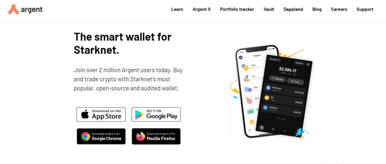 Argent Crypto Wallet