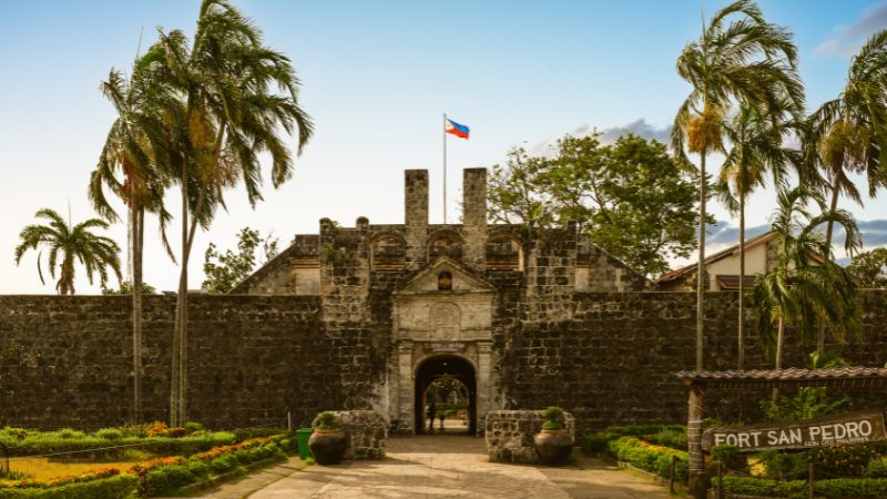 The entrance to Fort San Pedro in Cebu City, Philippines